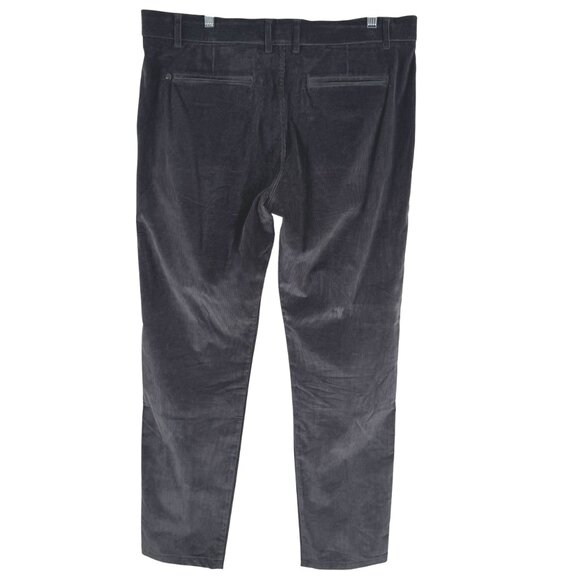 Greyson Corduroy Pants Mens Size 36 X 32 Charcoal Cotton Blend Stretch PT-2453 - Picture 4 of 10